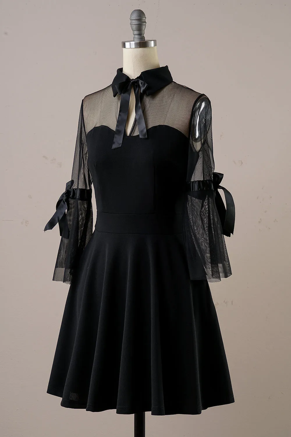 Black Halloween Vintage Dress sold by Zapaka product image thumbnail 4
