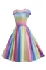 Colorful A Line Vintage 1950s Dress sold by Zapaka