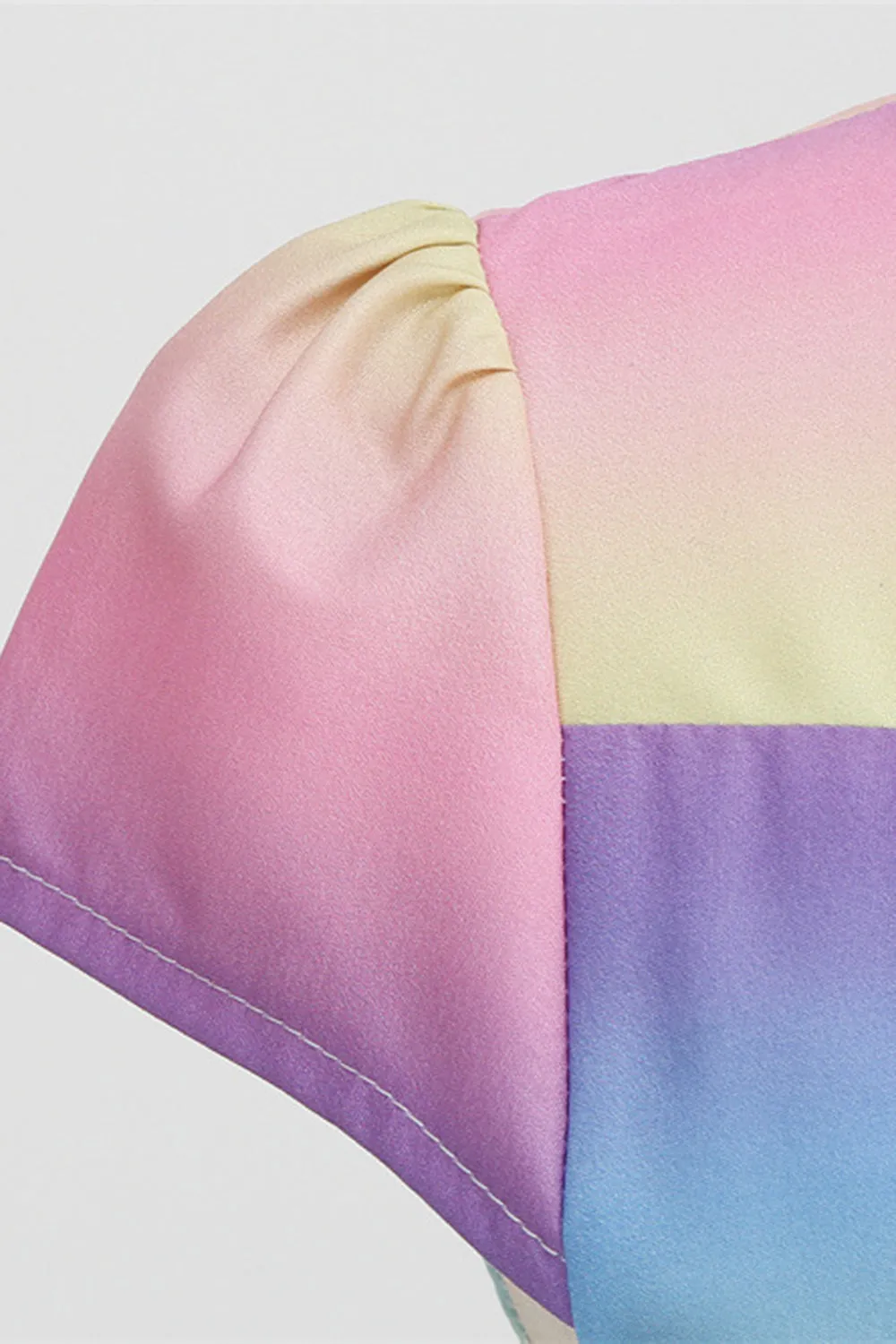 Colorful A Line Vintage 1950s Dress sold by Zapaka product image thumbnail 4