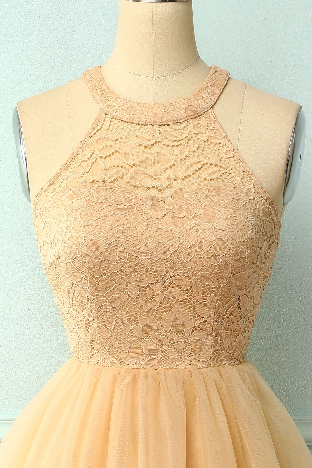 Champagne Short Party Dress sold by Zapaka product image thumbnail 3
