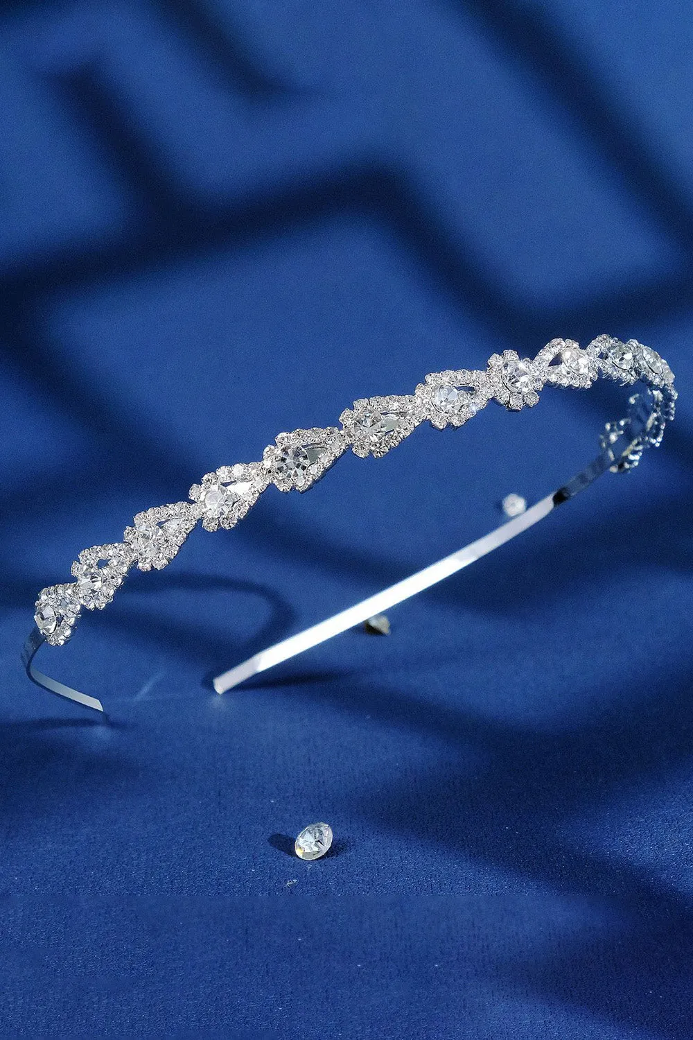 Silver Rhinestones Wedding Headband sold by Zapaka product image thumbnail 2