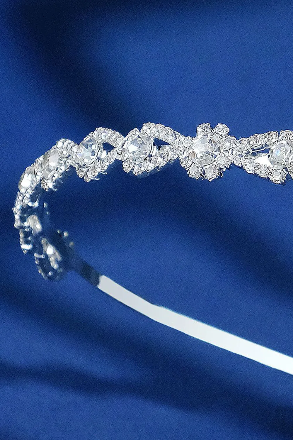 Silver Rhinestones Wedding Headband sold by Zapaka product image thumbnail 3