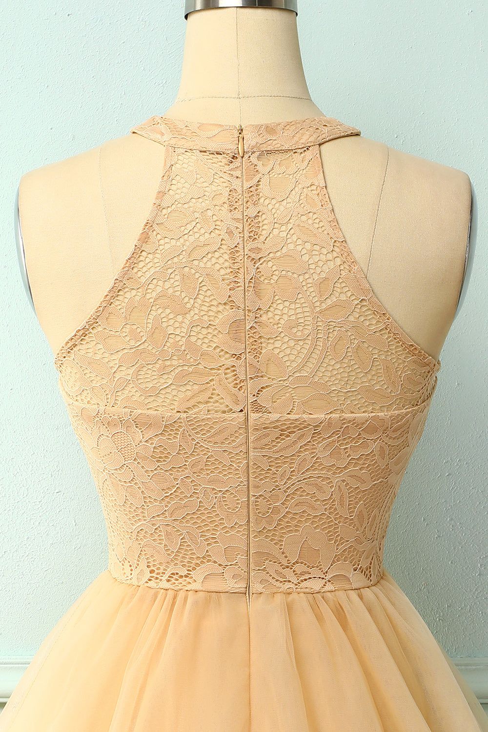 Champagne Short Party Dress sold by Zapaka product image thumbnail 4
