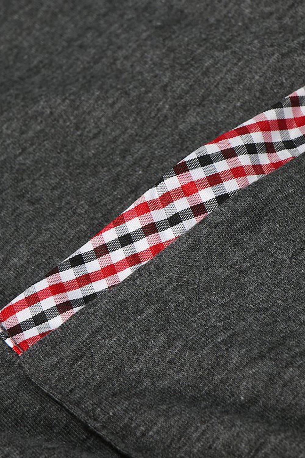 Classic Grey Regular Fit Collared Plaid Men's Polo Shirt sold by Zapaka product image thumbnail 5