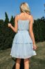 Blue Spaghetti Straps A-Line Summer Dress With Belt sold by Zapaka