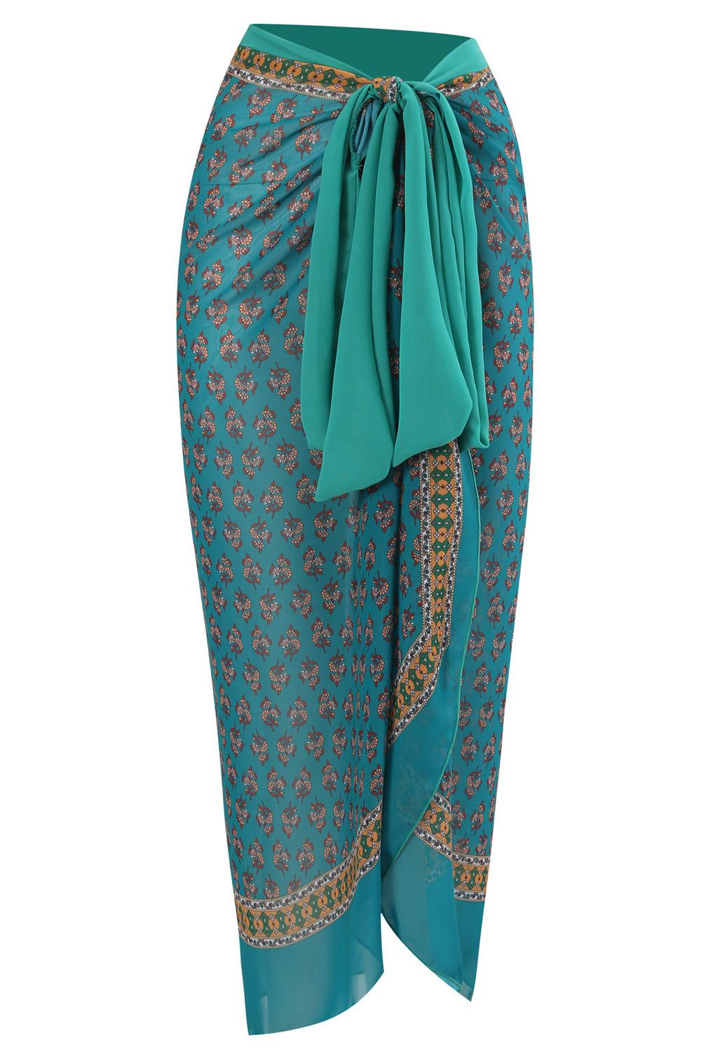 Halter Neck One Piece Pink Swimwear with Beach Skirt sold by Zapaka product image thumbnail 9