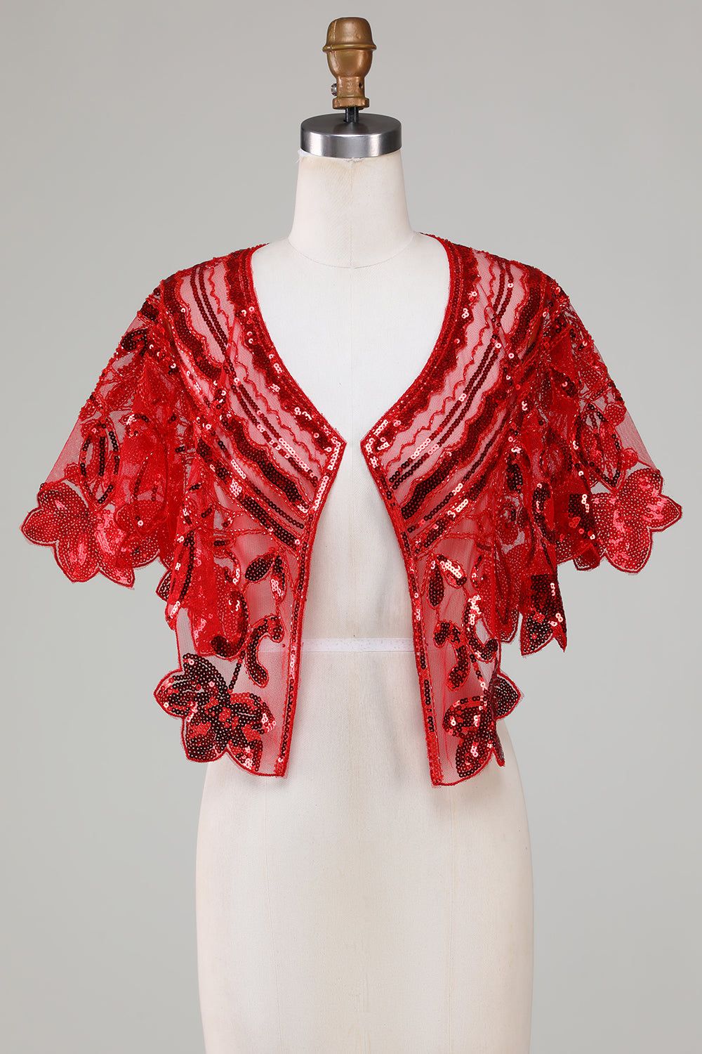 Glitter Sequins Black 1920s Cape sold by Zapaka product image thumbnail 7