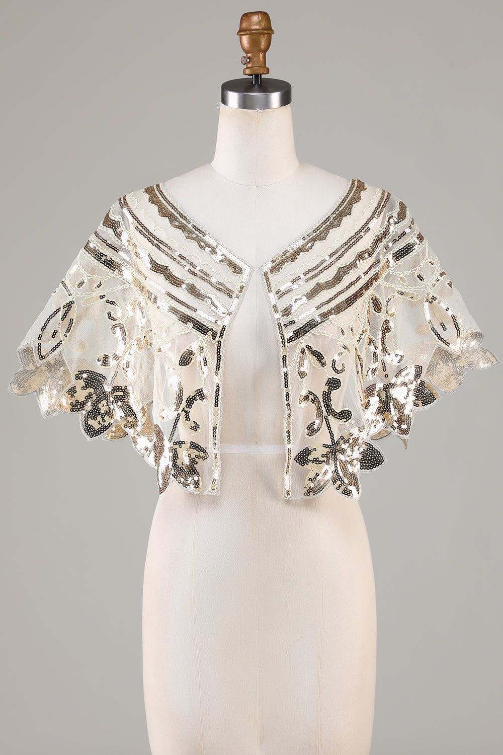 Glitter Sequins Black 1920s Cape sold by Zapaka product image thumbnail 11