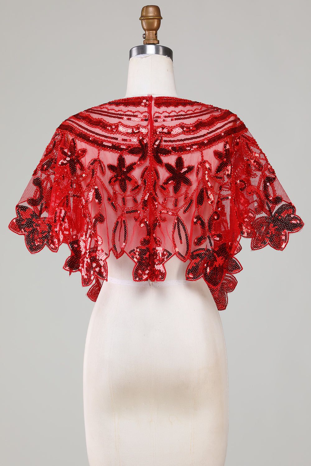 Glitter Sequins Black 1920s Cape sold by Zapaka product image thumbnail 8