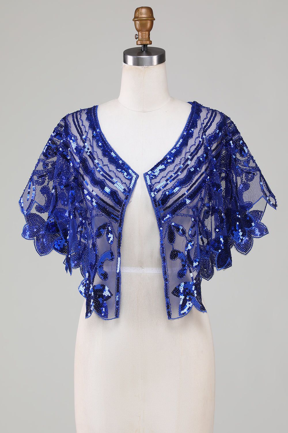 Glitter Sequins Black 1920s Cape sold by Zapaka product image thumbnail 5