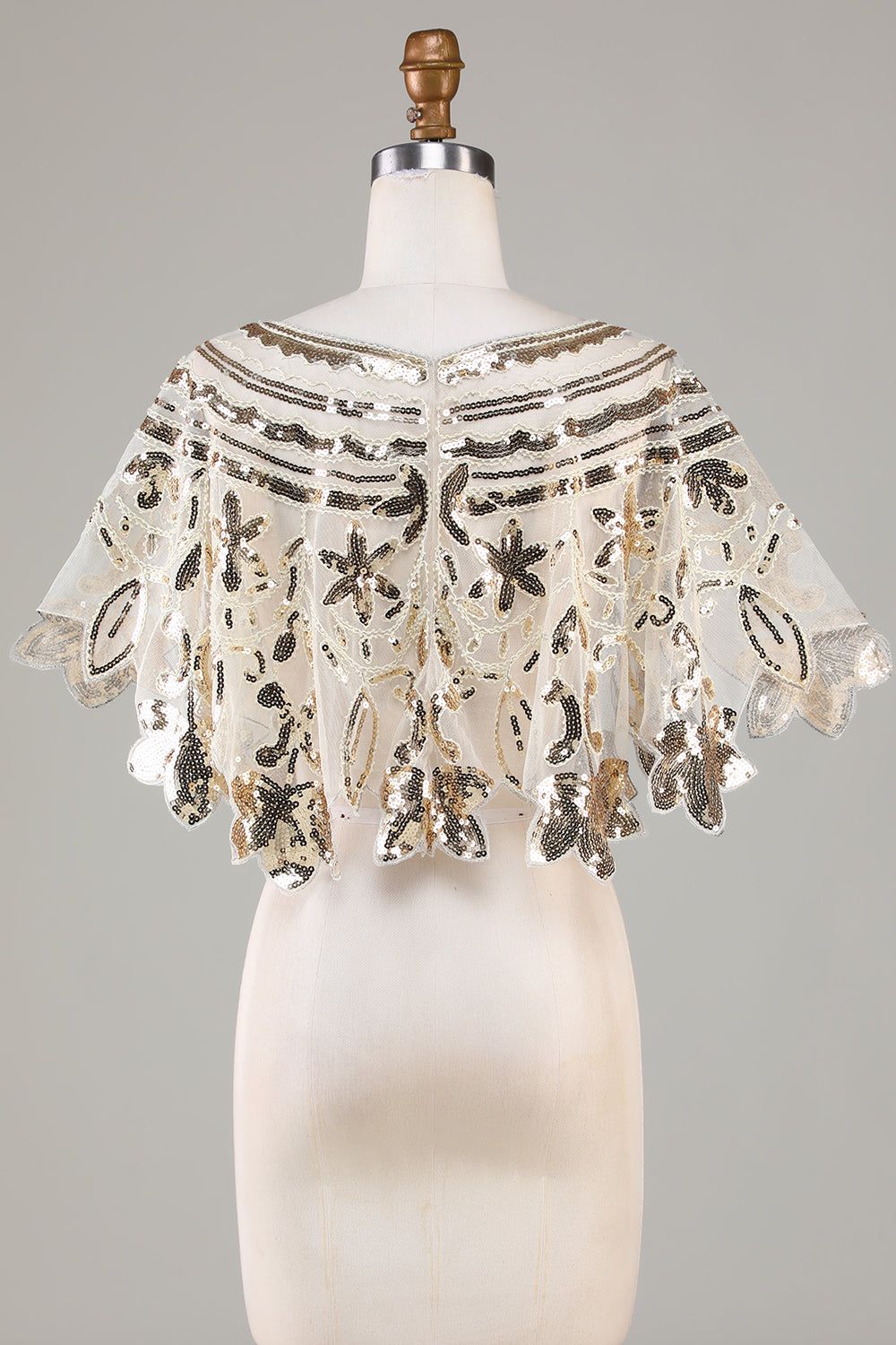 Glitter Sequins Black 1920s Cape sold by Zapaka product image thumbnail 12