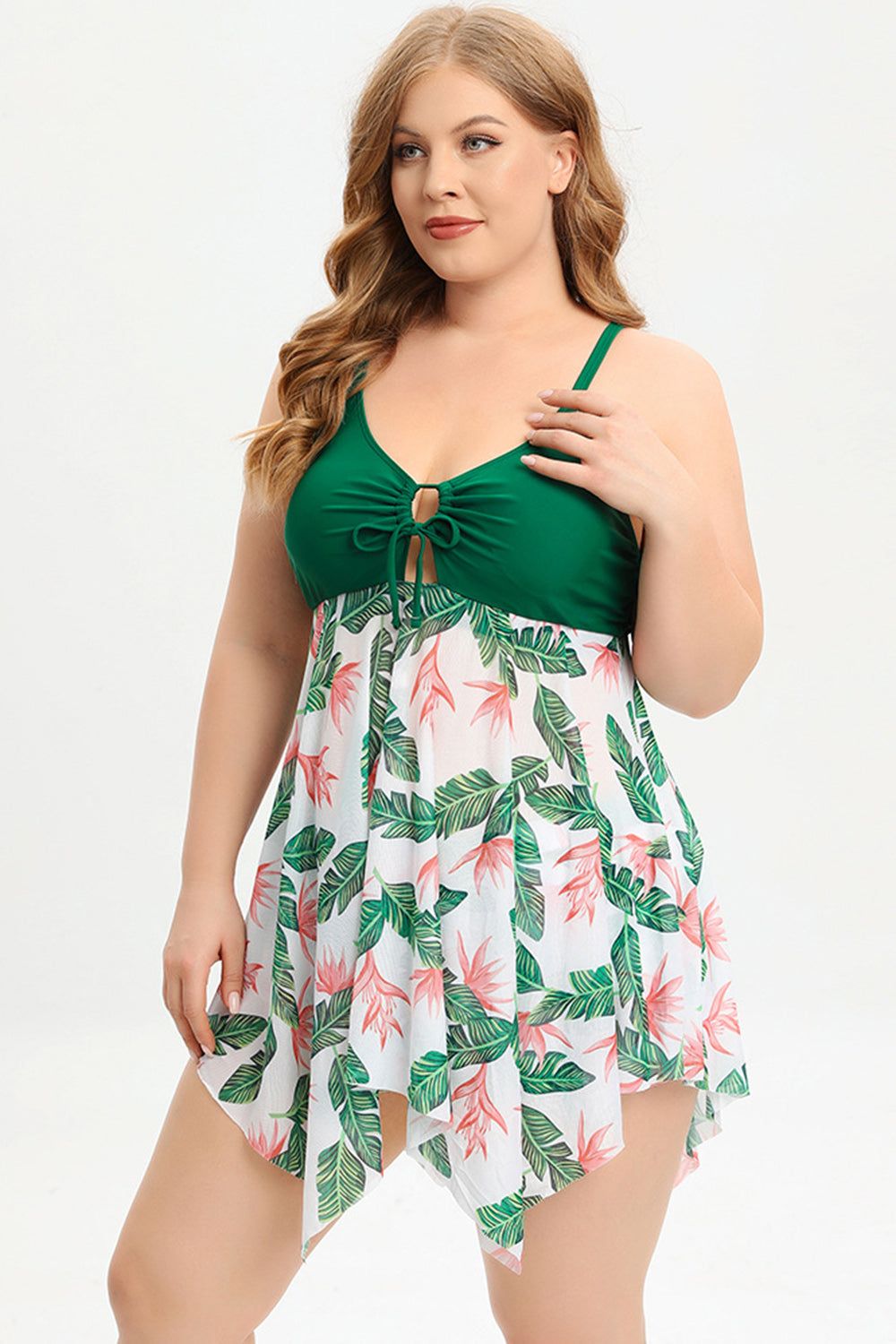 One Piece High Waist Green Plus Size Swimwear sold by Zapaka product image thumbnail 5