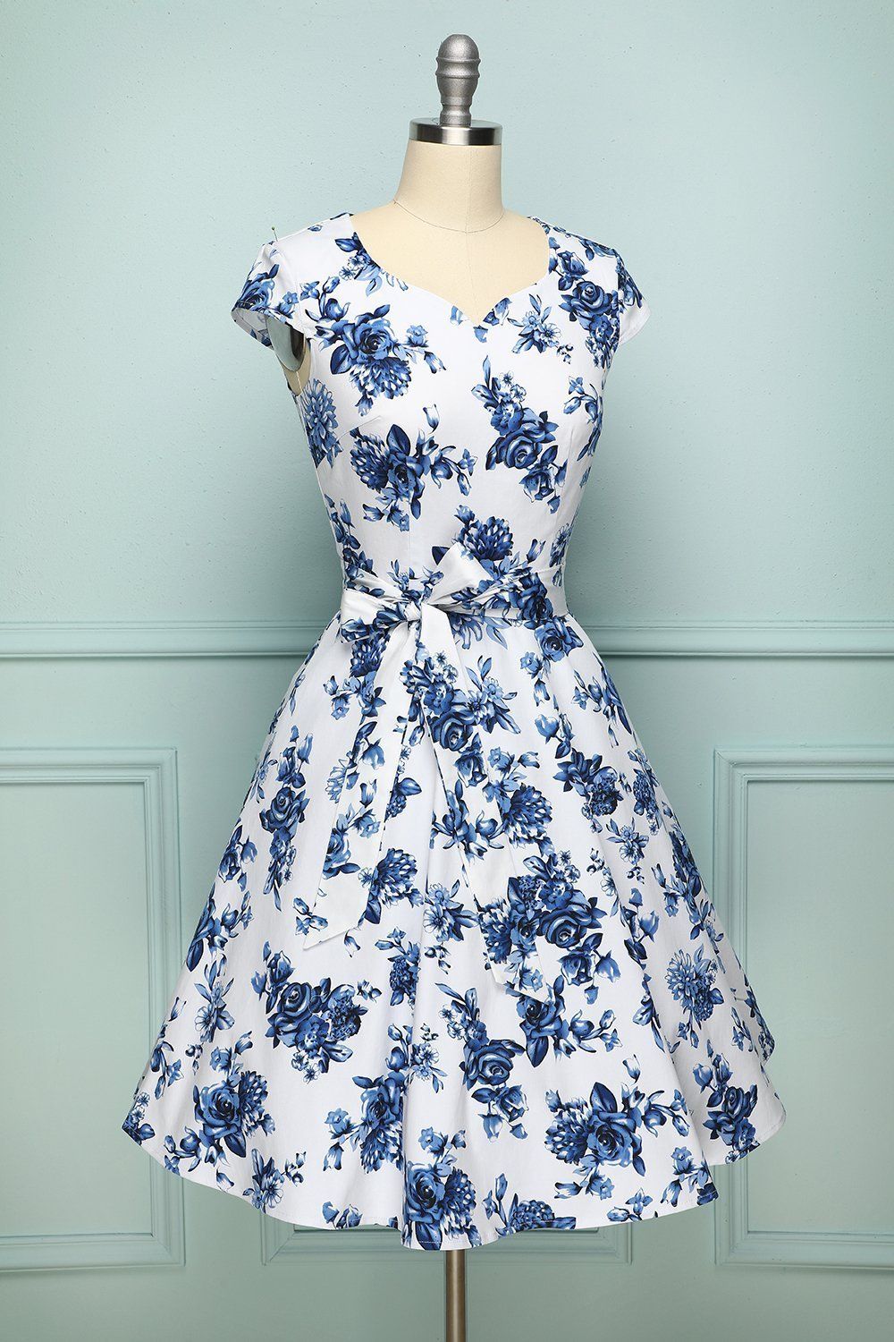 Print Foral 1950s Swing Dress sold by Zapaka product image thumbnail 5
