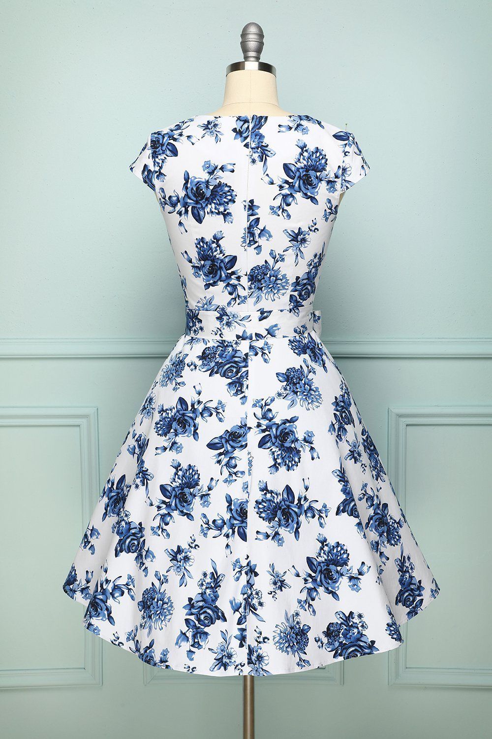 Print Foral 1950s Swing Dress sold by Zapaka product image thumbnail 2