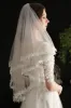 Elegant White Floral Lace Bridal Veil sold by Zapaka