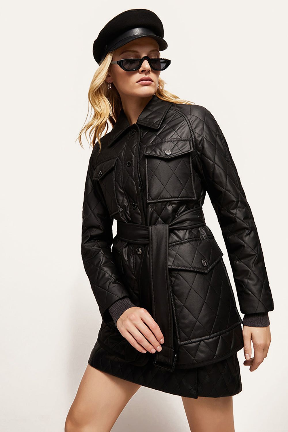 Casual Waist Plaid Warm Winter Jacket sold by Zapaka product image thumbnail 4