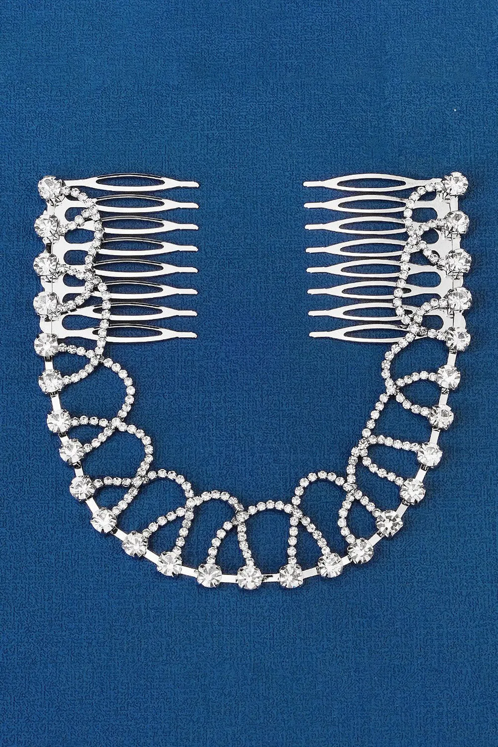 Rhinestone Decor Bridal Hair Comb sold by Zapaka