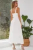 White Summer Boho Wedding Party Dress sold by Zapaka