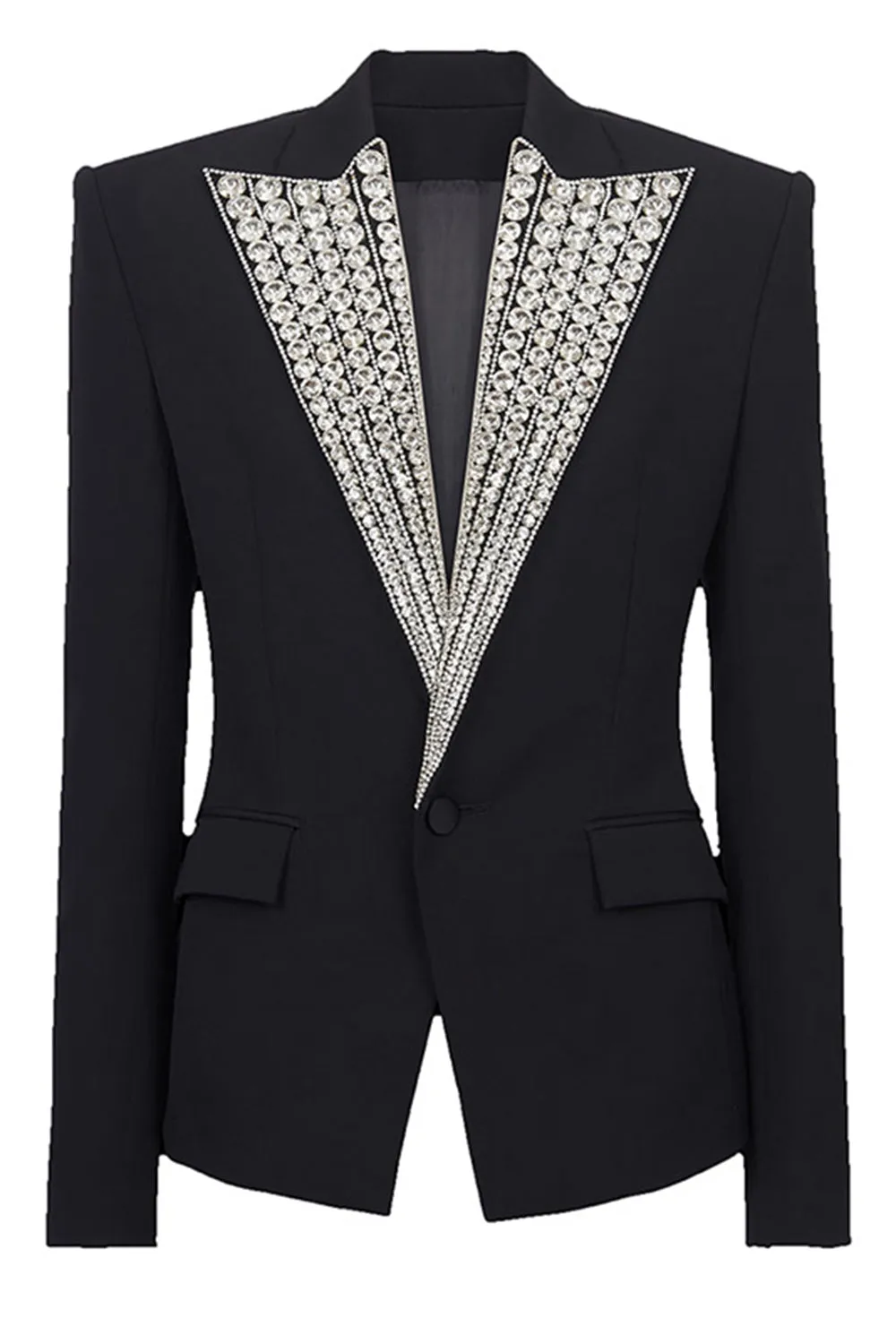 Sparkly Black Prom Women Blazer With Beading sold by Zapaka