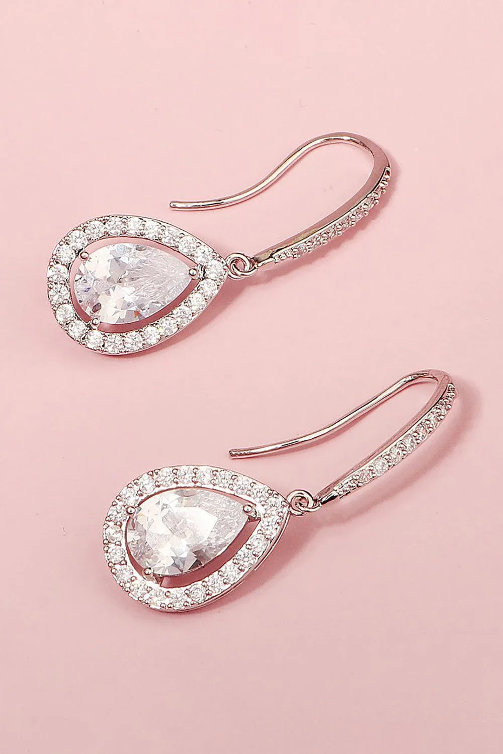 Rhinestone Drop Wedding Earrings sold by Zapaka product image thumbnail 2
