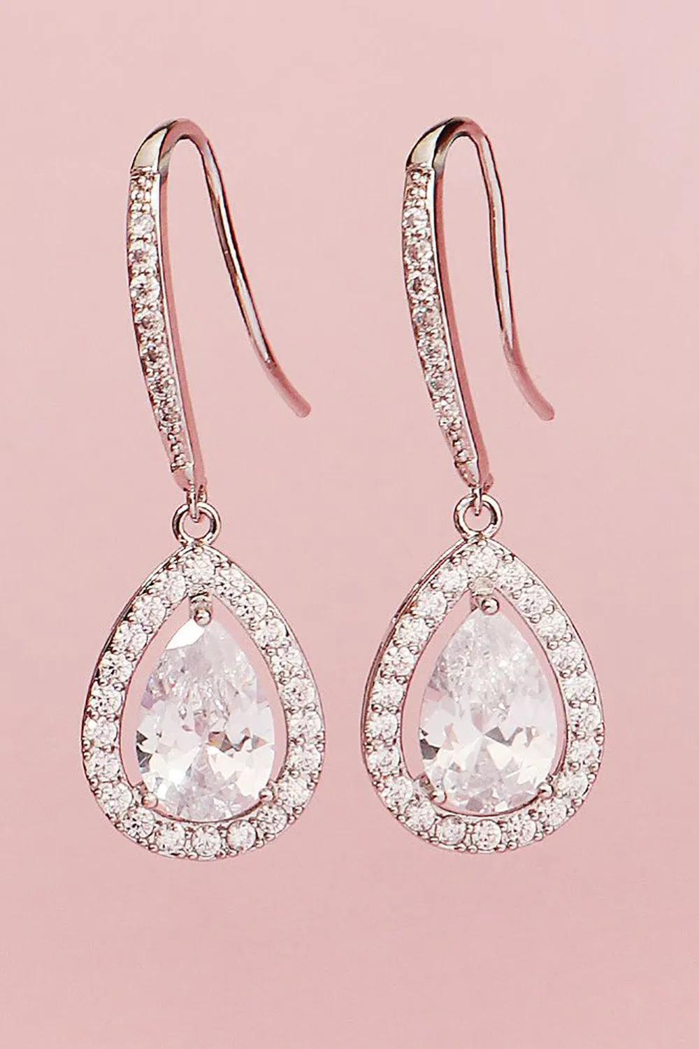 Rhinestone Drop Wedding Earrings sold by Zapaka product image thumbnail 4