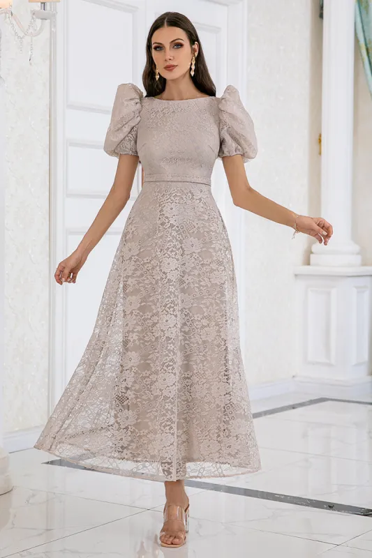Champagne Lace Mother of the Bride Dress sold by Zapaka