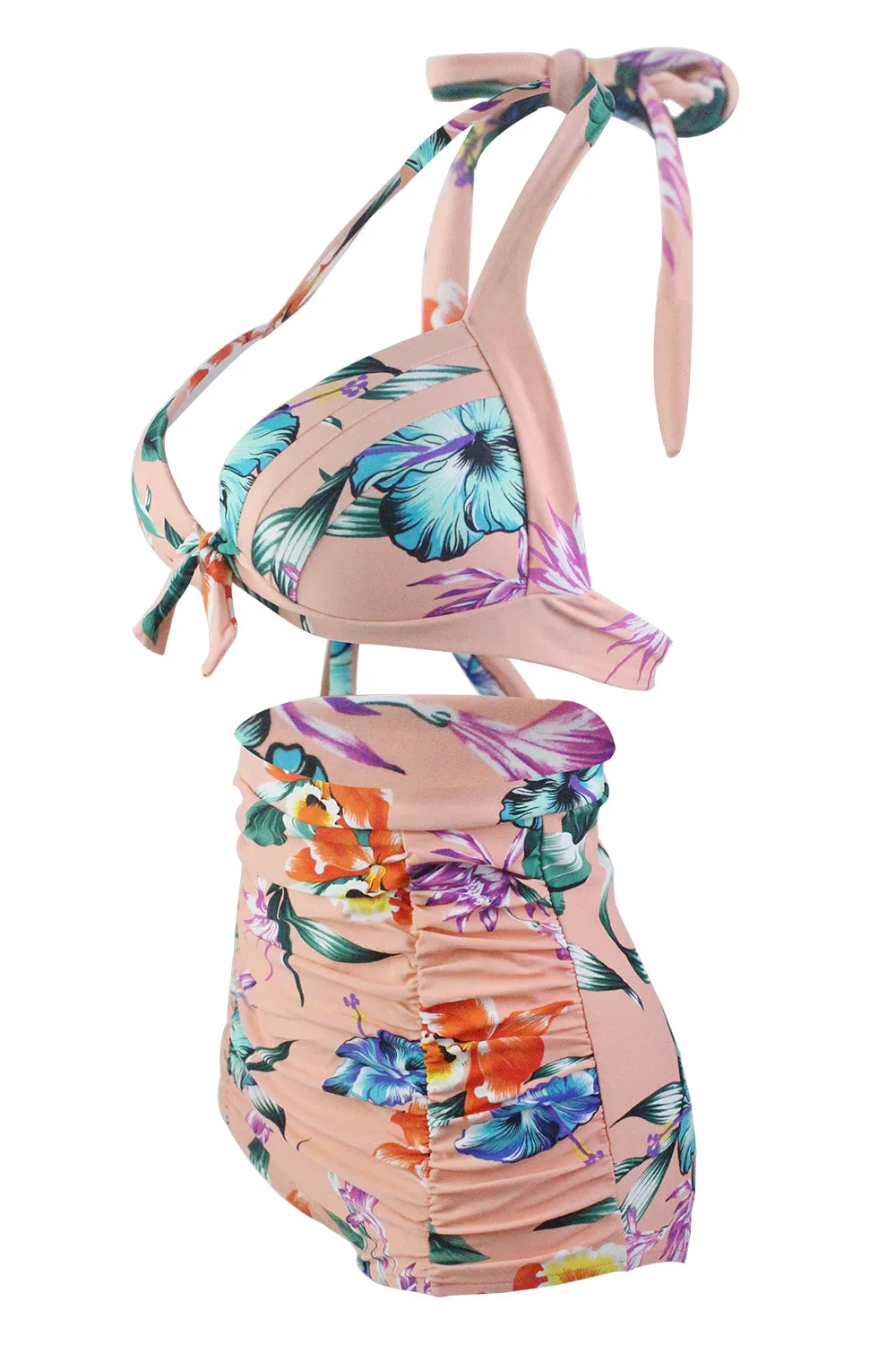 Print Halter High Waist Bikini Swimwear sold by Zapaka product image thumbnail 2