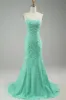 A-Line Dusty Blue Bridesmaid Dress with Beading sold by Zapaka
