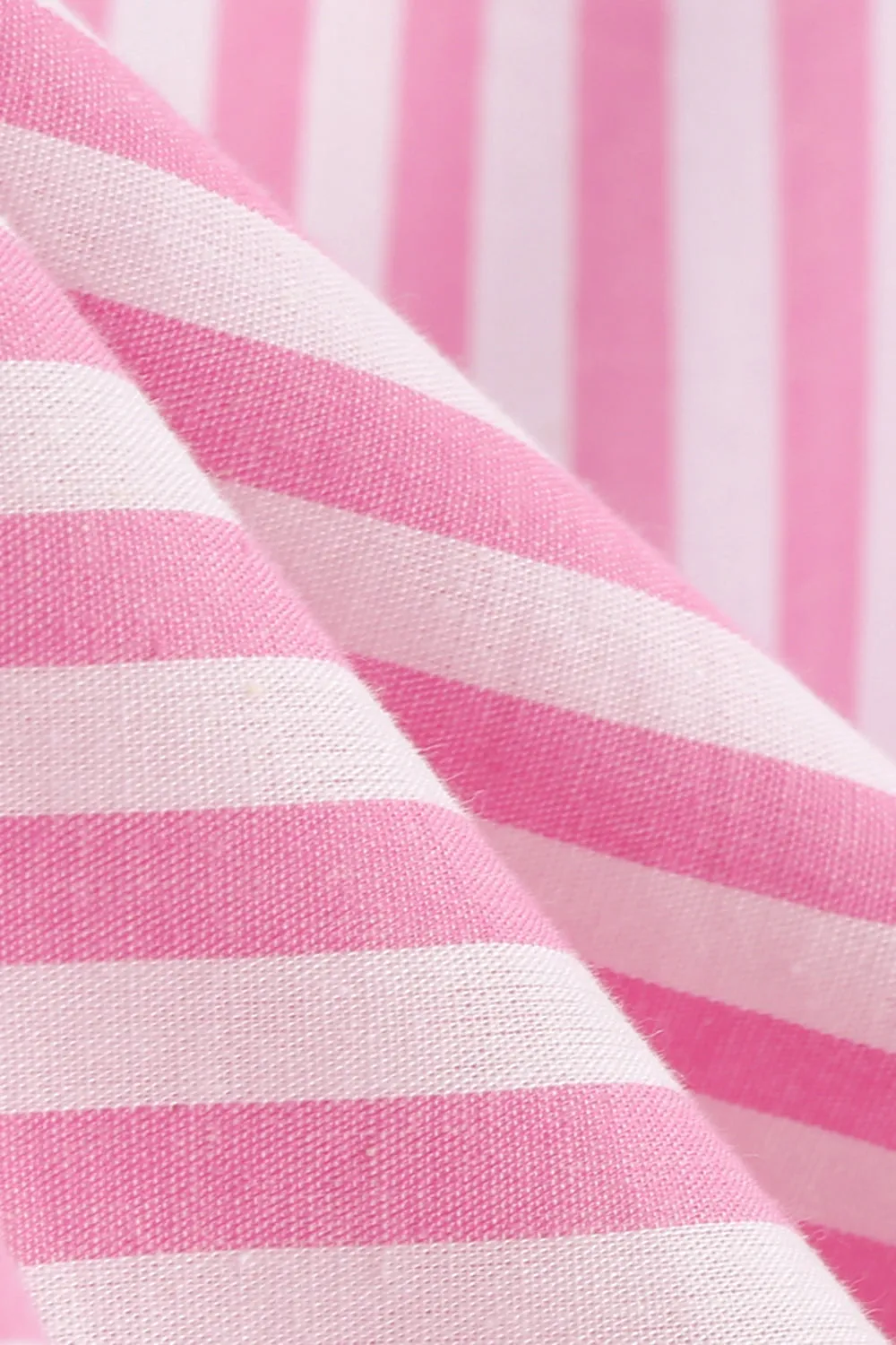 Spaghetti Straps Pink Stripes Swing 1950s Dress sold by Zapaka product image thumbnail 4