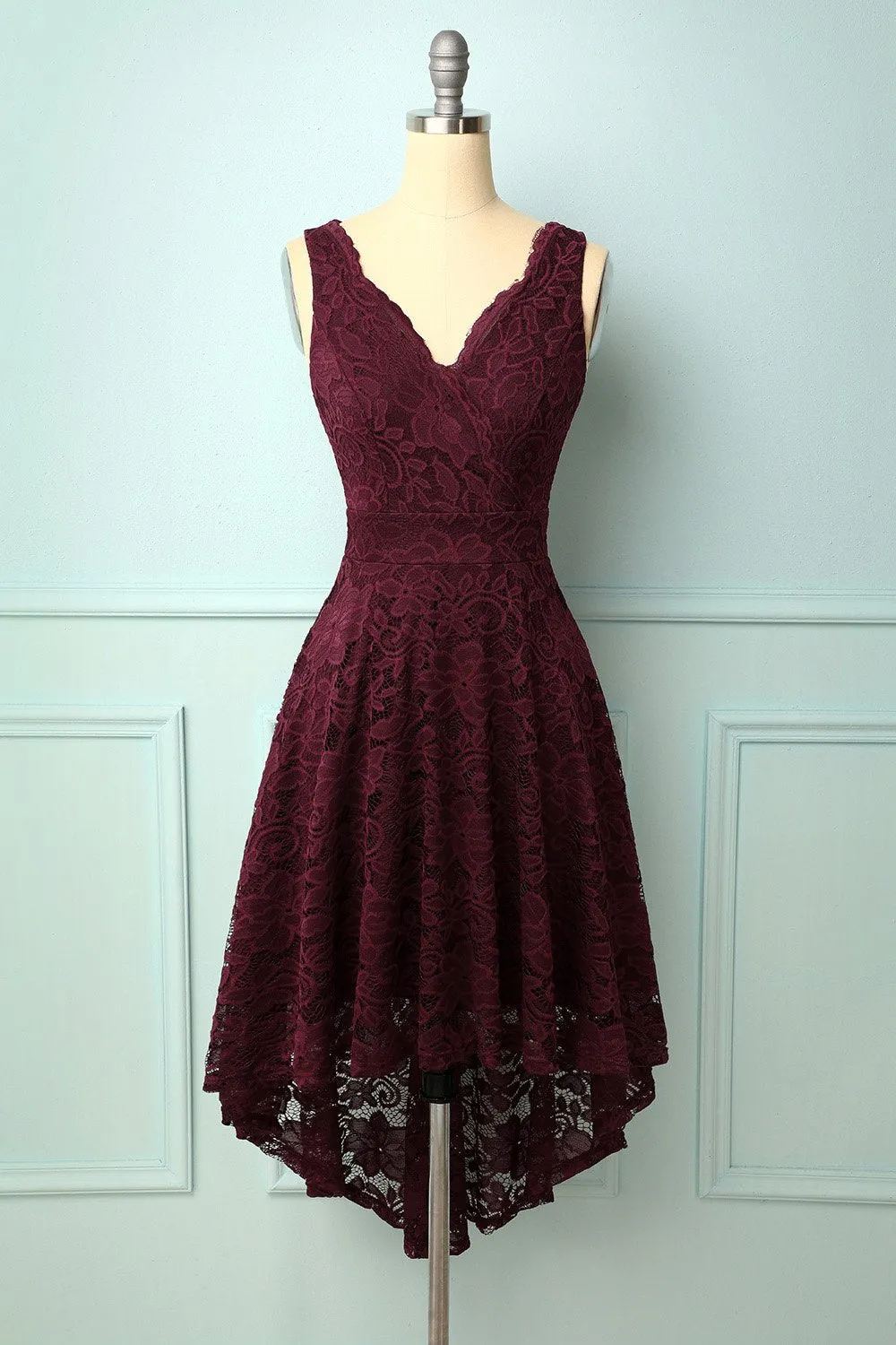 High Low Lace Formal Dress sold by Zapaka