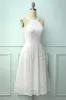 White Halter Lace Midi sold by Zapaka