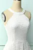 White Halter Lace Midi sold by Zapaka