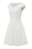 A-line White Lace Vintage Dress sold by Zapaka