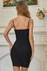 Tight Beaded Little Black Dress with Spaghetti Straps sold by Zapaka