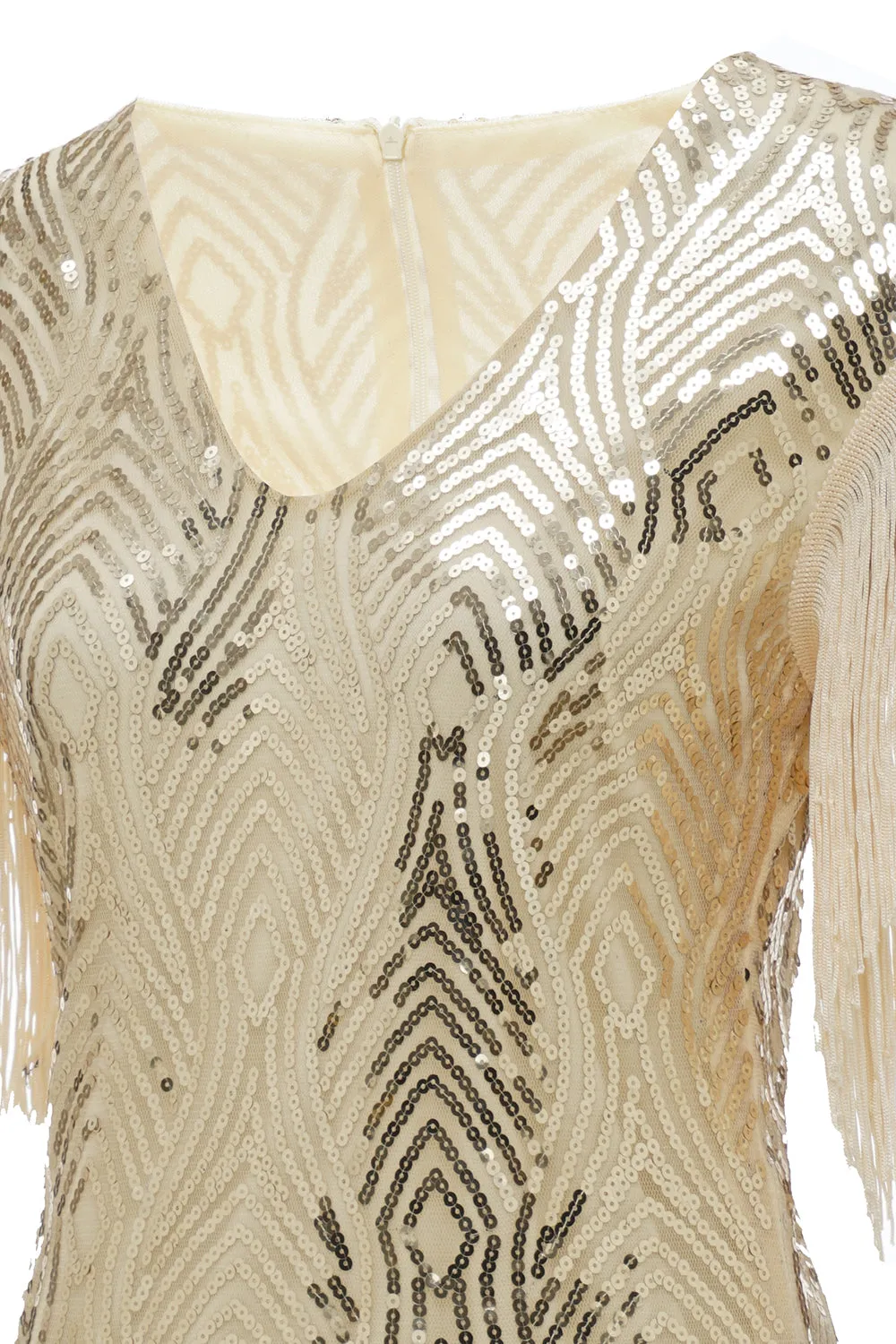 1920S Vintage Sequined Fringe Dress sold by Zapaka product image thumbnail 5