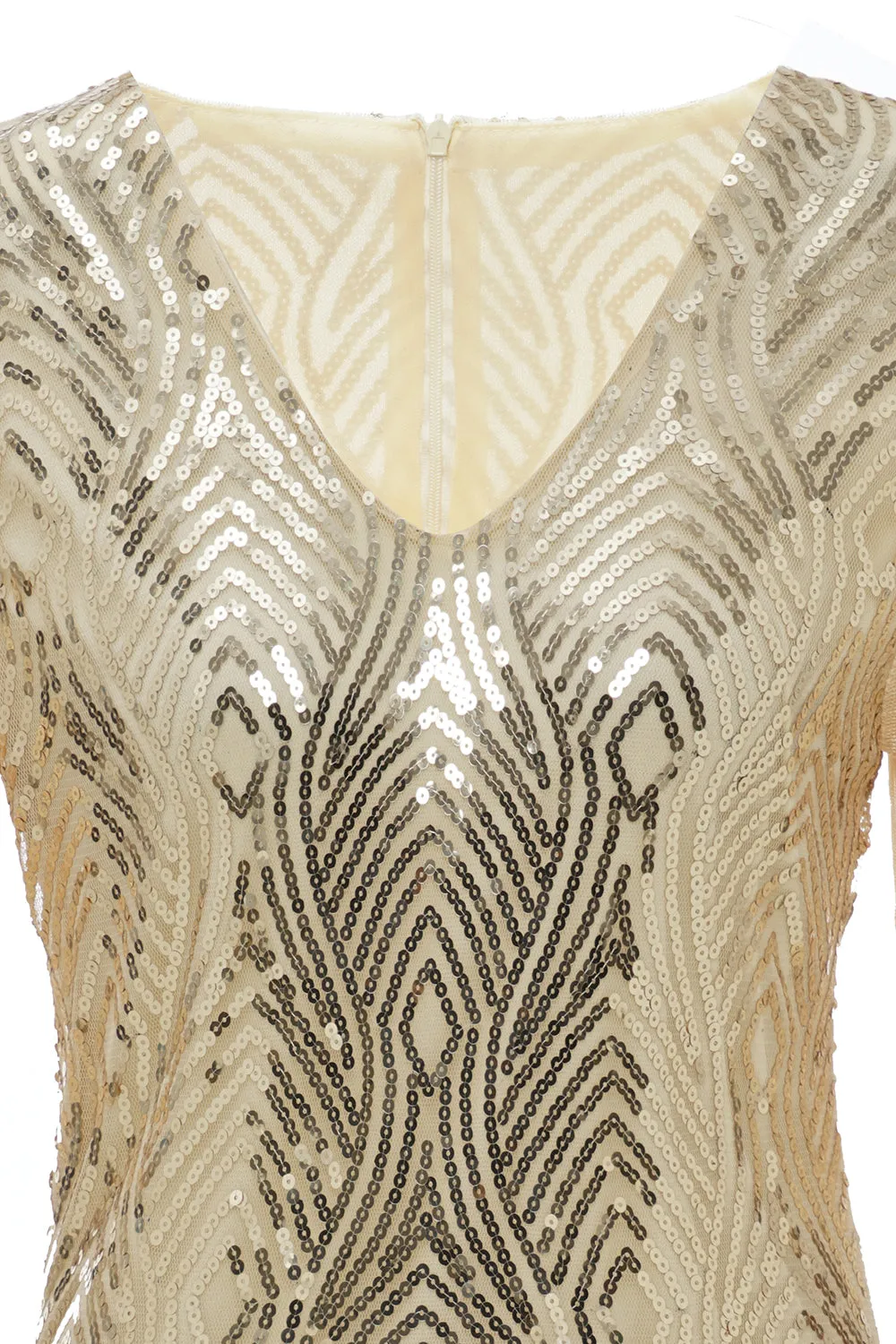 1920S Vintage Sequined Fringe Dress sold by Zapaka product image thumbnail 4