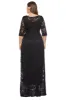 Plus Size Long Lace Dress sold by Zapaka