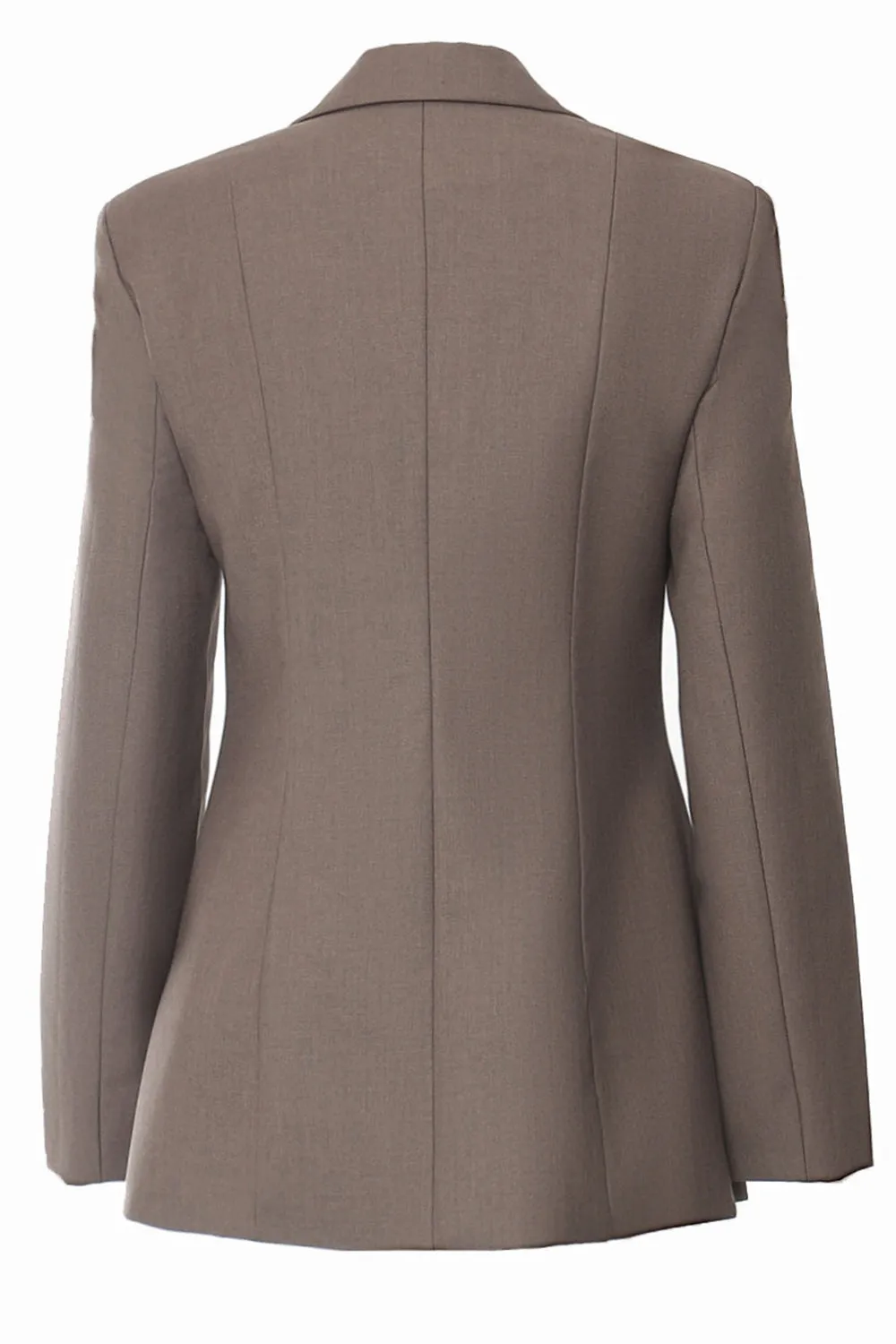 Coffee Slim Fit Lace-up Women Blazer sold by Zapaka product image thumbnail 2