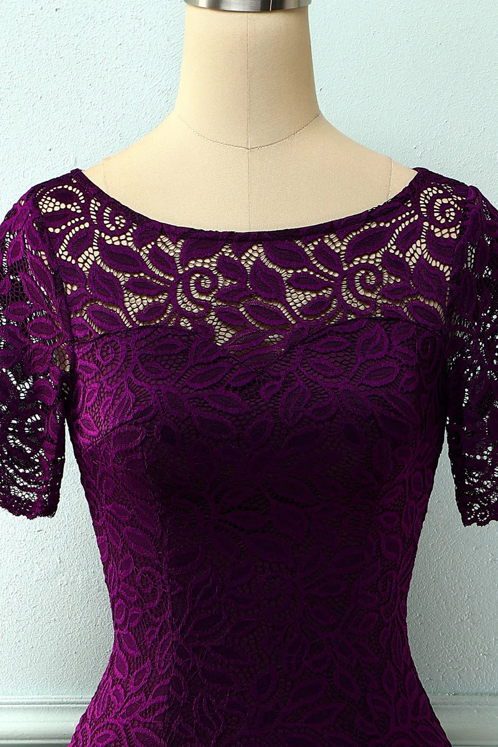 Midi Bodycon Lace Dress sold by Zapaka product image thumbnail 3