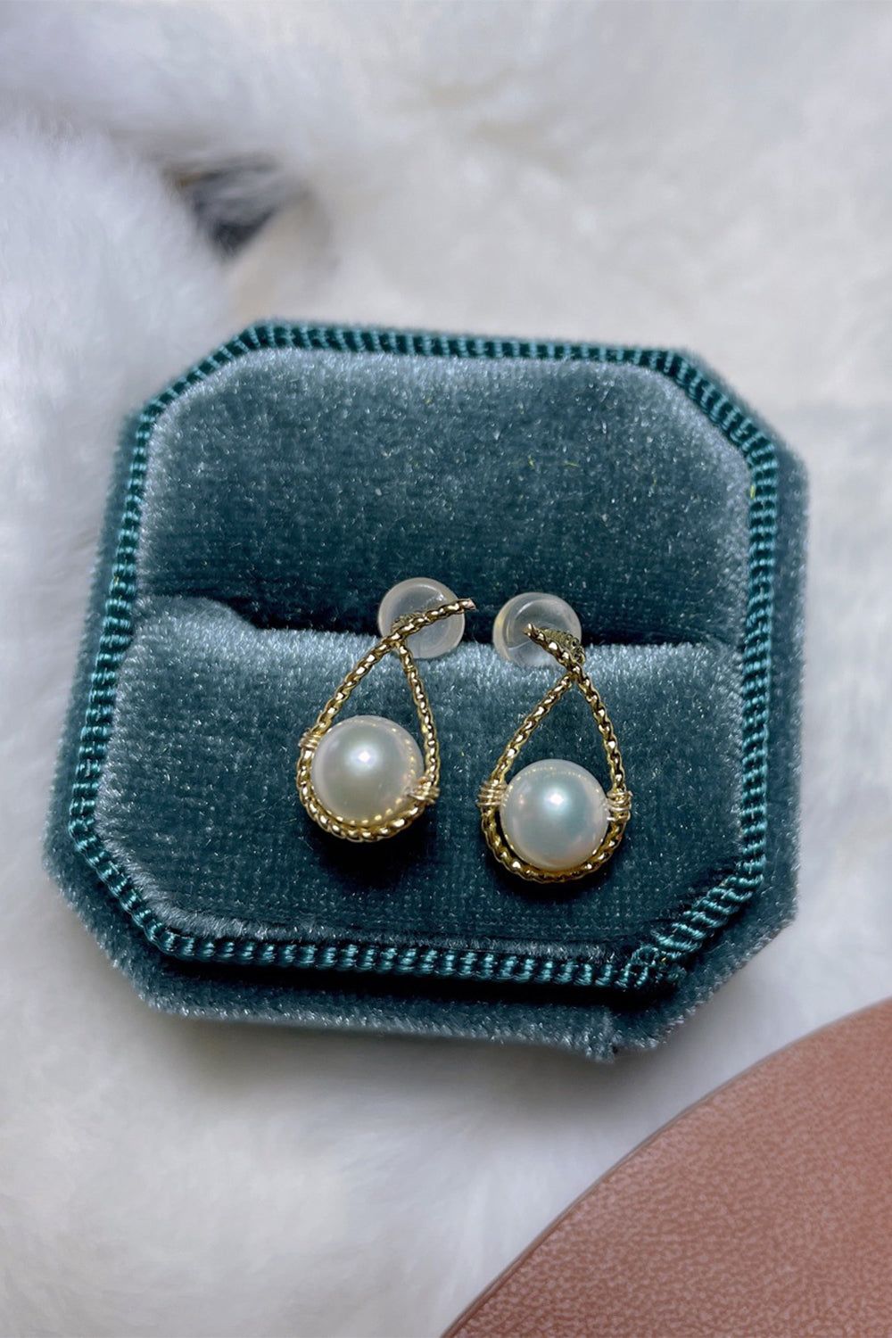 Simple Pearl Stud Earrings sold by Zapaka product image thumbnail 2