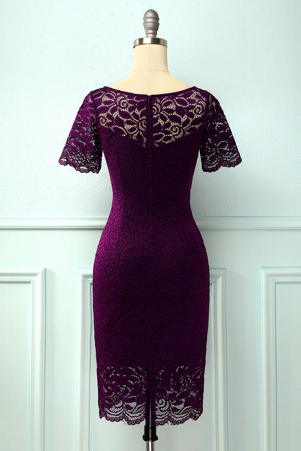 Midi Bodycon Lace Dress sold by Zapaka product image thumbnail 2