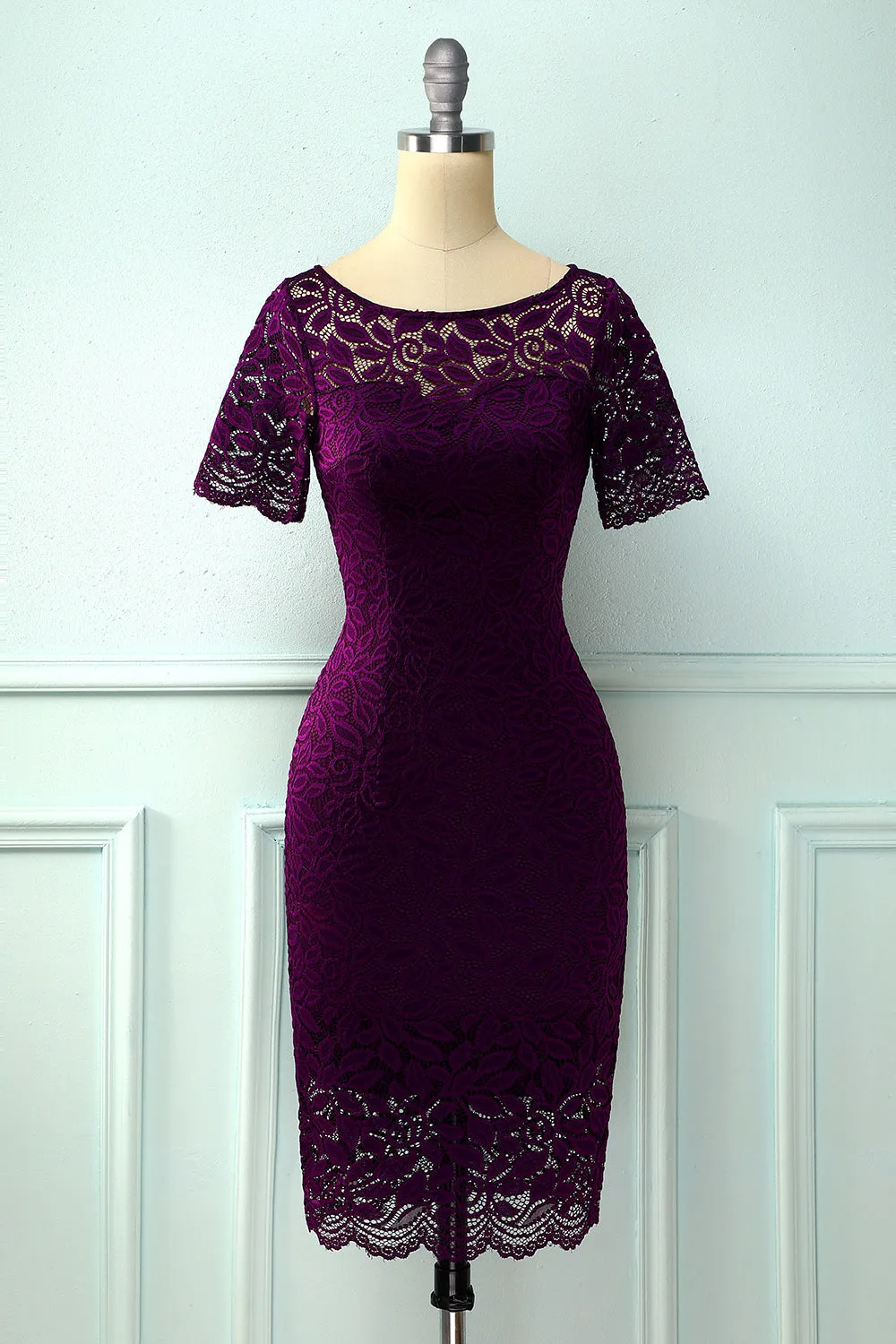 Midi Bodycon Lace Dress sold by Zapaka