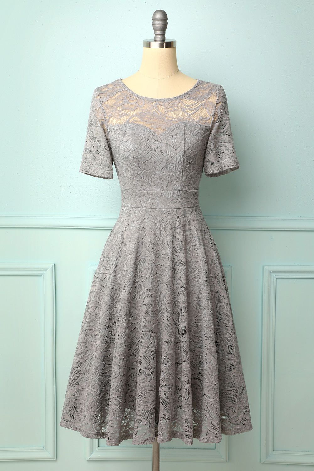 Grey Bridesmaid Lace sold by Zapaka