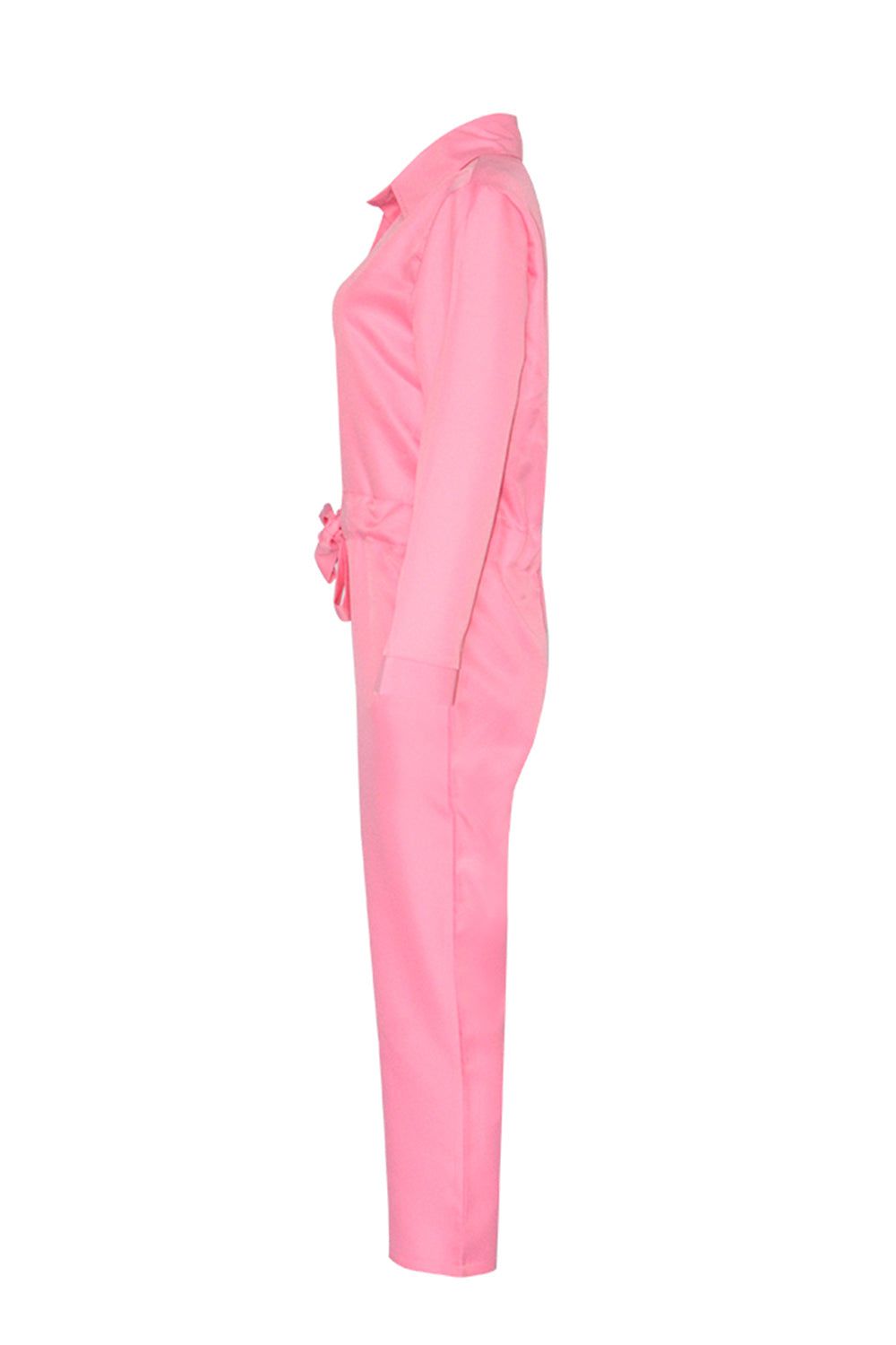 Pink Long Sleeves Casual Jumpsuits sold by Zapaka product image thumbnail 3