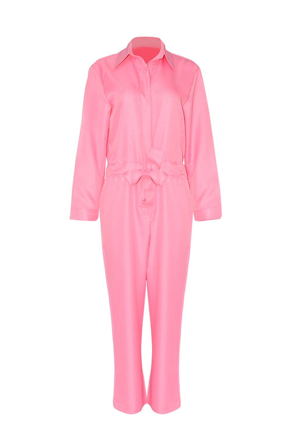 Pink Long Sleeves Casual Jumpsuits sold by Zapaka