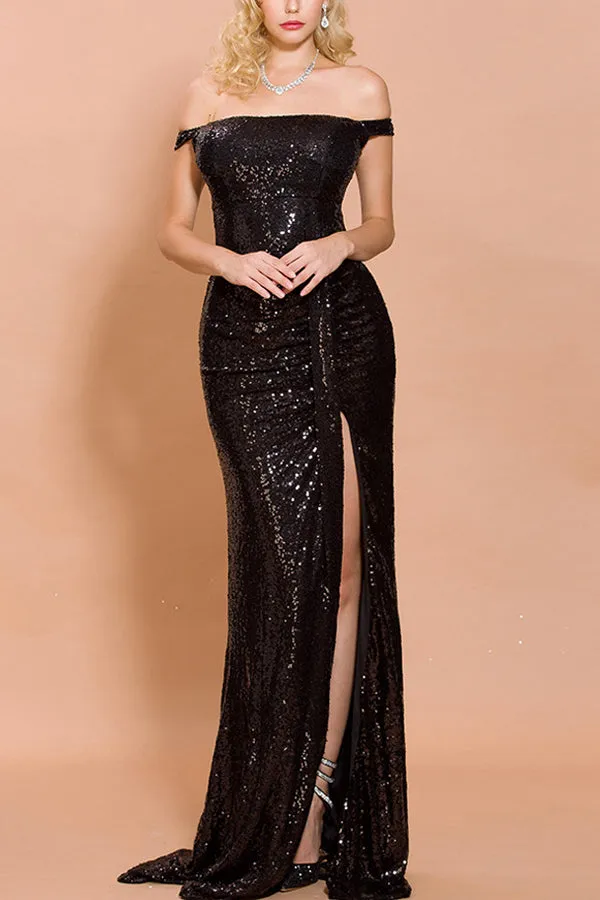 Sequin Memaid Long Prom Dress sold by Zapaka