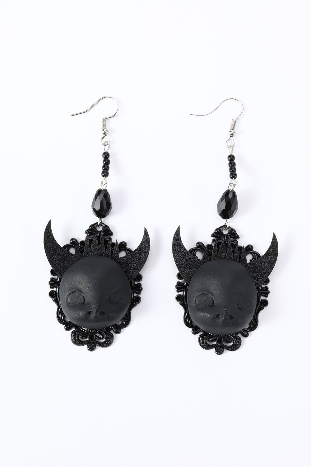 Black Halloween Ghost Drop Earrings sold by Zapaka product image thumbnail 2