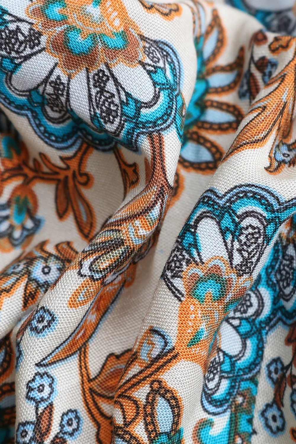 V-Neck Slim Print Summer Dress sold by Zapaka product image thumbnail 5