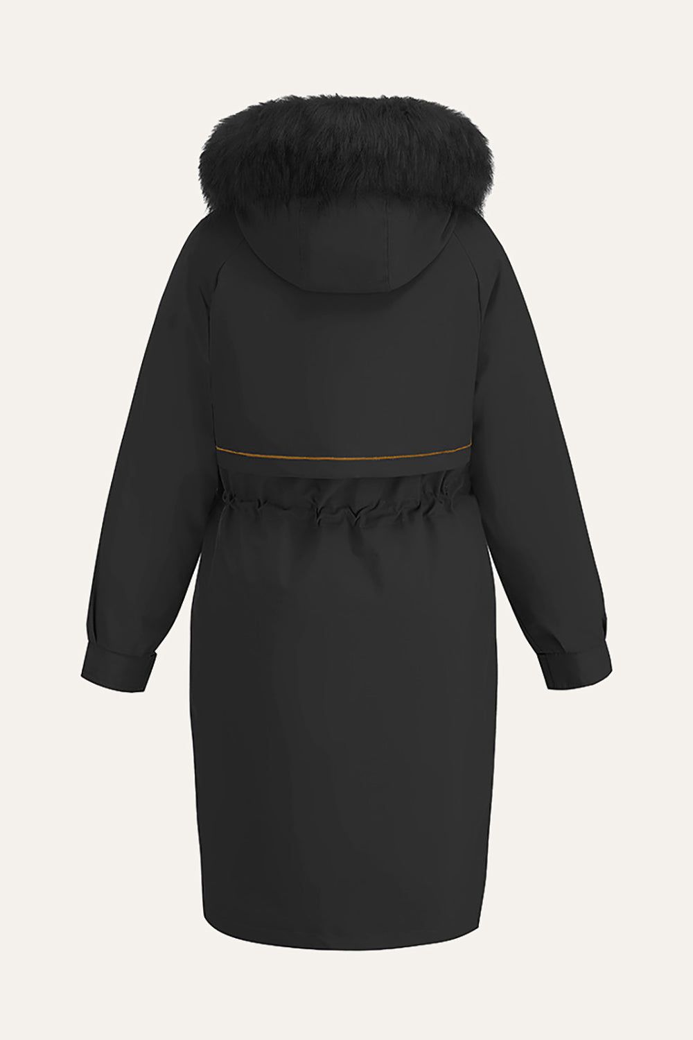 Black Winter Parka Jacket with Removable Liner sold by Zapaka product image thumbnail 7