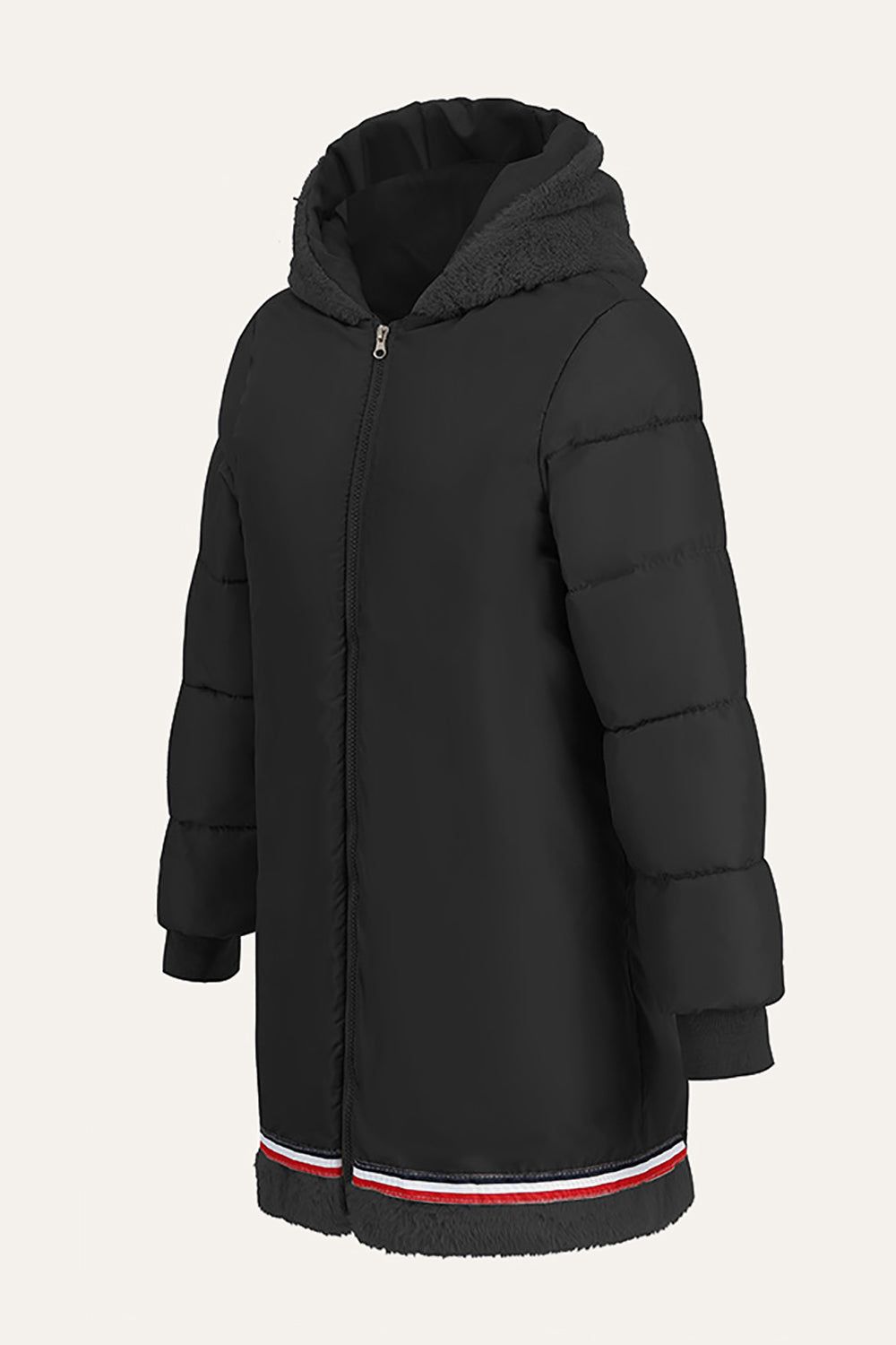 Black Winter Parka Jacket with Removable Liner sold by Zapaka product image thumbnail 3
